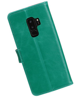 Samsung Galaxy S9 Plus Pull-Up booktype hoesje groen