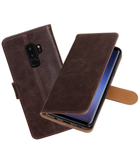 Samsung Galaxy S9 Plus Pull-Up booktype hoesje mocca
