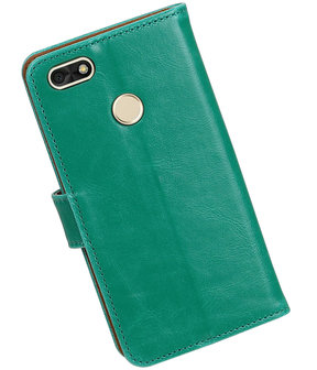 Huawei P9 Lite mini Pull-Up booktype hoesje groen
