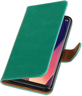 LG V30 Pull-Up booktype hoesje groen