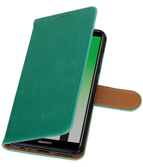 Huawei Mate 10 Lite Pull-Up booktype hoesje Groen