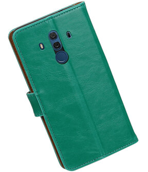 Huawei Mate 10 Pro Pull-Up booktype hoesje groen
