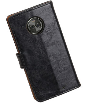 Motorola Moto X4 Pull-Up booktype hoesje zwart