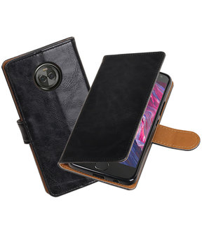 Motorola Moto X4 Pull-Up booktype hoesje zwart