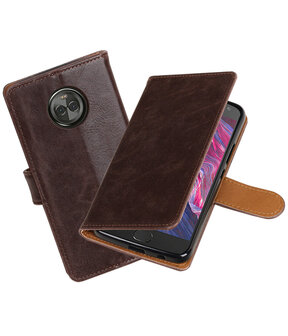 Motorola Moto X4 Pull-Up booktype hoesje mocca