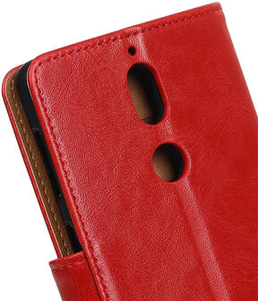 Nokia 7 Pull-Up booktype hoesje rood