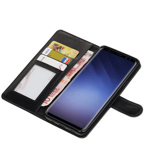 Zwart Portemonnee booktype hoesje Samsung Galaxy S9 Plus
