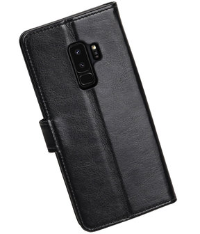 Zwart Portemonnee booktype hoesje Samsung Galaxy S9 Plus