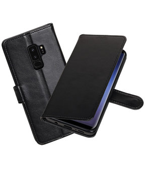 Zwart Portemonnee booktype hoesje Samsung Galaxy S9 Plus