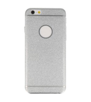 Apple iPhone 6 / 6s Bling TPU back case hoesje Zilver