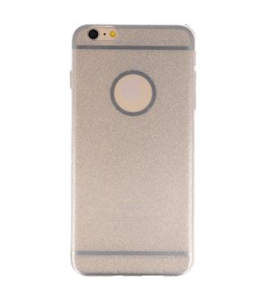 Apple iPhone 6 / 6s Plus Bling TPU back case hoesje Zilver
