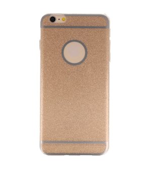 Apple iPhone 6 / 6s Plus Bling TPU back case hoesje Goud