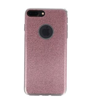 Apple iPhone 7 / 8 Plus Bling TPU back case hoesje Roze