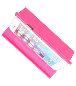 Roze Folio flipbook hoesje Apple iPhone 6 / 6s