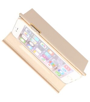 Goud Folio flipbook hoesje Apple iPhone 6 Plus / 6s Plus