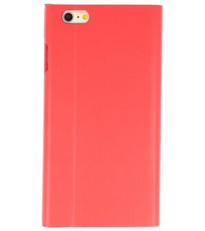 Rood Folio flipbook hoesje Apple iPhone 6 Plus / 6s Plus