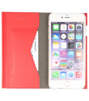 Rood Folio flipbook hoesje Apple iPhone 6 Plus / 6s Plus