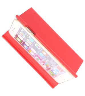 Rood Folio flipbook hoesje Apple iPhone 7 Plus / 8 Plus