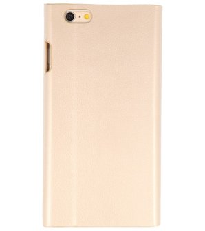 Goud Folio flipbook hoesje Apple iPhone 7 Plus / 8 Plus