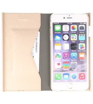 Goud Folio flipbook hoesje Apple iPhone 7 Plus / 8 Plus