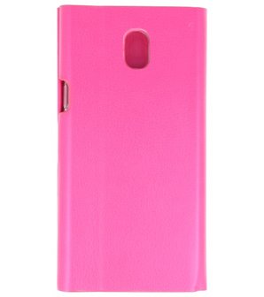 Roze Folio flipbook hoesje Samsung Galaxy J5 2017