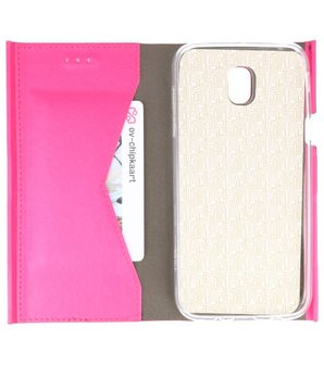 Roze Folio flipbook hoesje Samsung Galaxy J5 2017