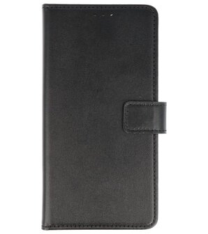Zwart booktype wallet case Hoesje voor Huawei P Smart