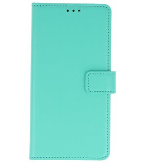 Groen booktype wallet case Hoesje voor Huawei P20