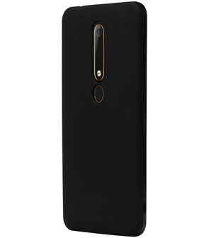 Zwart TPU back case cover Hoesje voor Nokia 6 2018