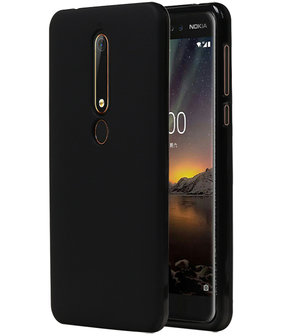 Zwart TPU back case cover Hoesje voor Nokia 6 2018