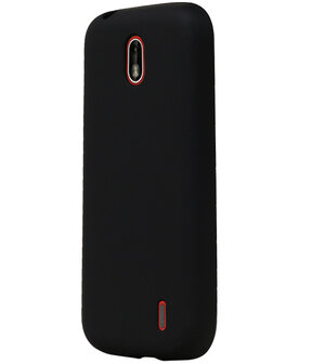 Zwart TPU back case cover Hoesje voor Nokia 1