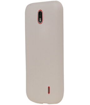 Wit TPU back case cover Hoesje voor Nokia 1