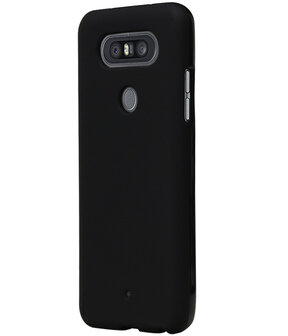 Zwart TPU back case cover Hoesje voor LG Q8