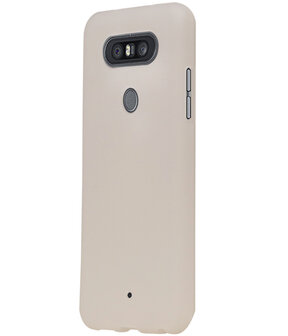 Wit TPU back case cover Hoesje voor LG Q8