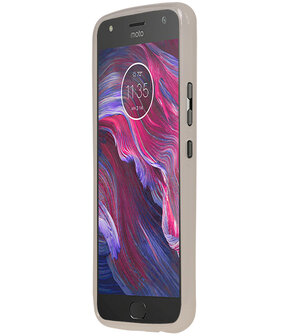 Wit TPU back case cover Hoesje voor Motorola Moto X4