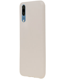 Wit TPU back case cover Hoesje voor Huawei P20