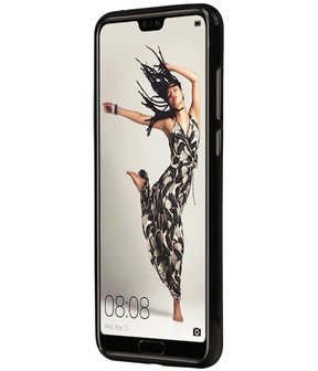 Zwart TPU back case cover Hoesje voor Huawei P20 Pro