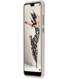 Wit TPU back case cover Hoesje voor Huawei P20 Pro