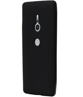 Zwart TPU back case cover Hoesje voor Sony Xperia XZ2