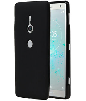 Zwart TPU back case cover Hoesje voor Sony Xperia XZ2