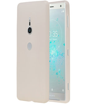 Wit TPU back case cover Hoesje voor Sony Xperia XZ2