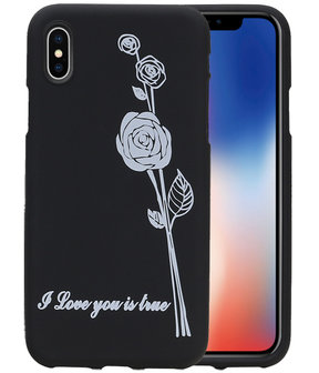 Roos TPU back case cover Hoesje voor Apple iPhone X