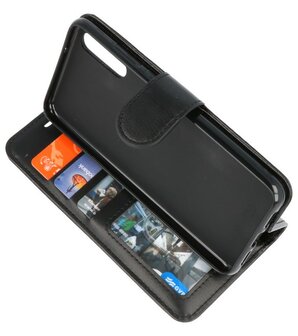 Zwart Wallet Case Hoesje voor Huawei P Smart