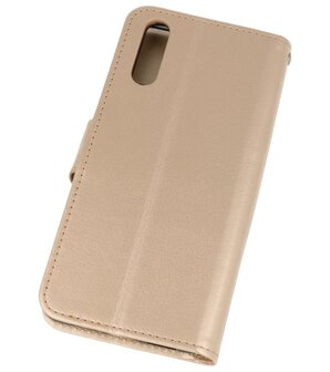 Goud Wallet Case Hoesje voor Huawei P20