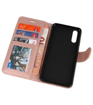 Roze Wallet Case Hoesje voor Huawei P20