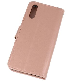 Roze Wallet Case Hoesje voor Huawei P20