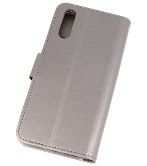 Grijs Wallet Case Hoesje voor Huawei P20