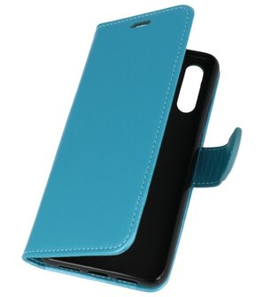 Turquoise Wallet Case Hoesje voor Huawei P20