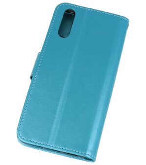 Turquoise Wallet Case Hoesje voor Huawei P20