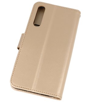 Goud Wallet Case Hoesje voor Huawei P20 Pro